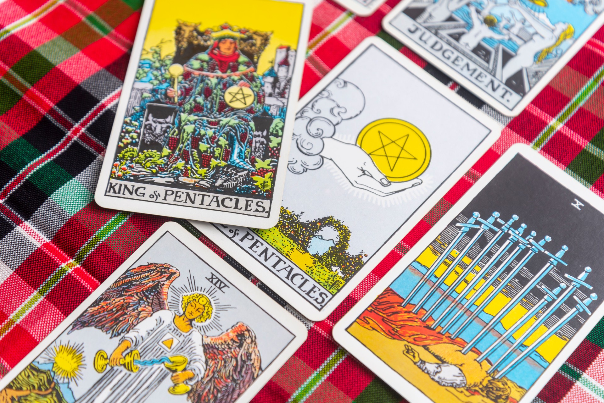 Yala province, Thailand, 1 May 2023, Tarot cards, editorial illustrations "King of Pentacles"